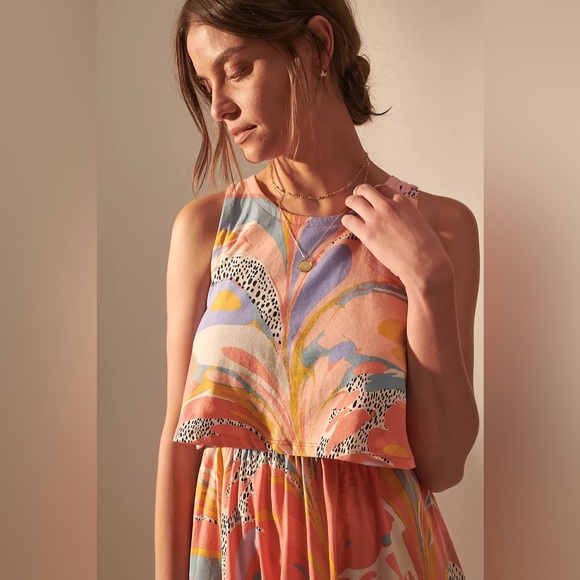 SOLD — ANTHROPOLOGIE SATURDAY SUNDAY COLORFUL JOLIE SUMMER DRESS - Picture 10 of 11